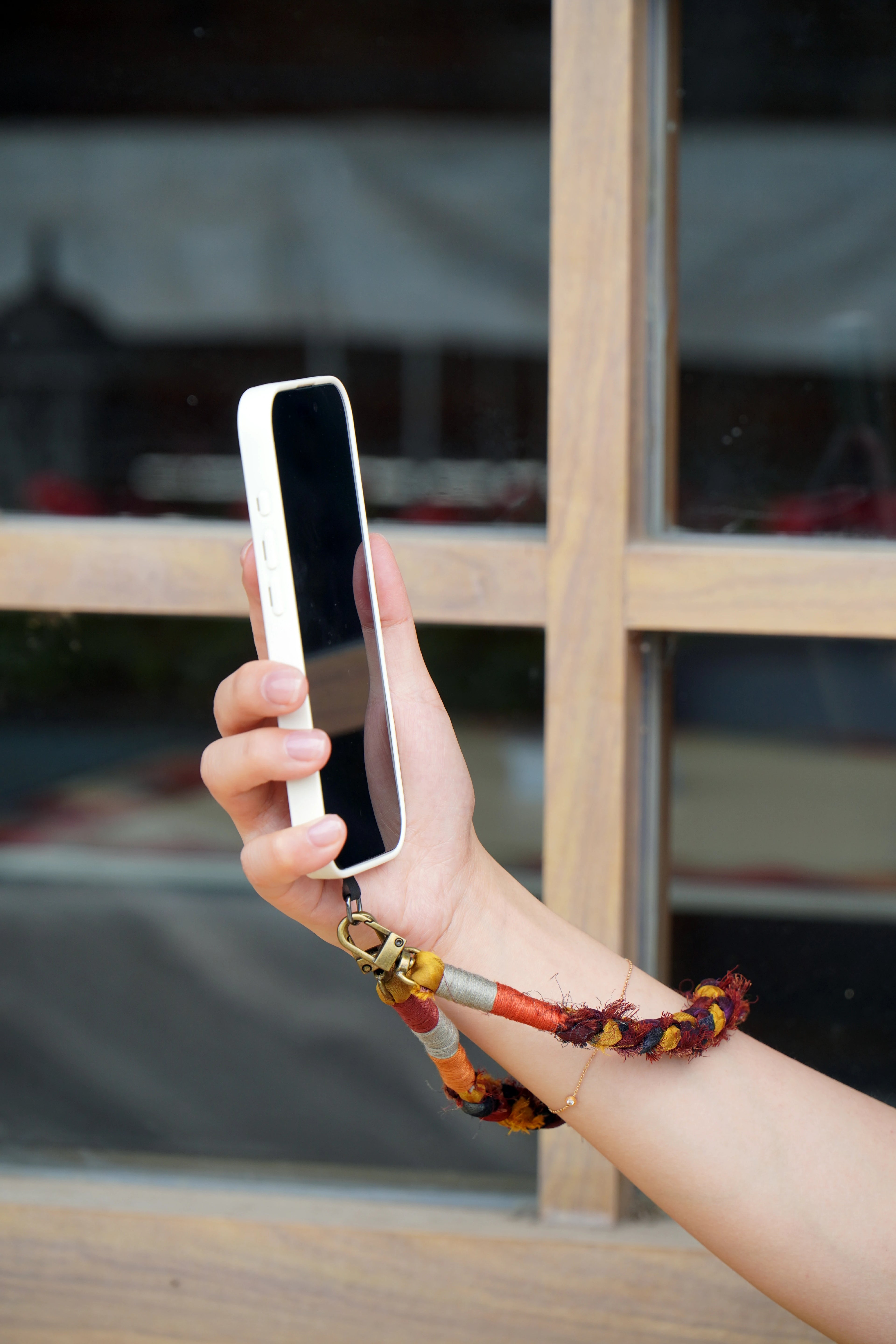 Handmade Silk Phone Strap in Short Length