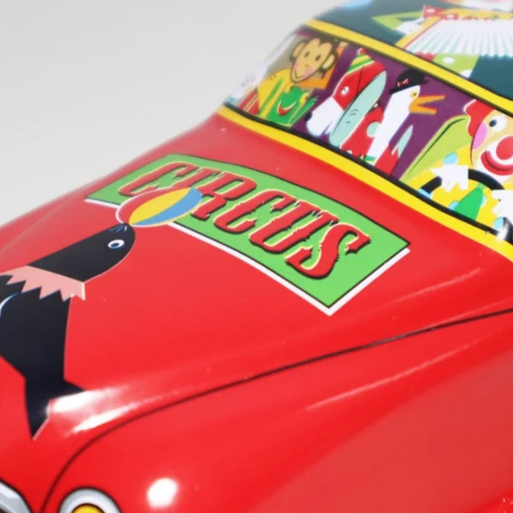 Circus Wagon Vintage Tin Car Wind Up Collectible Perfect for Holiday Giving