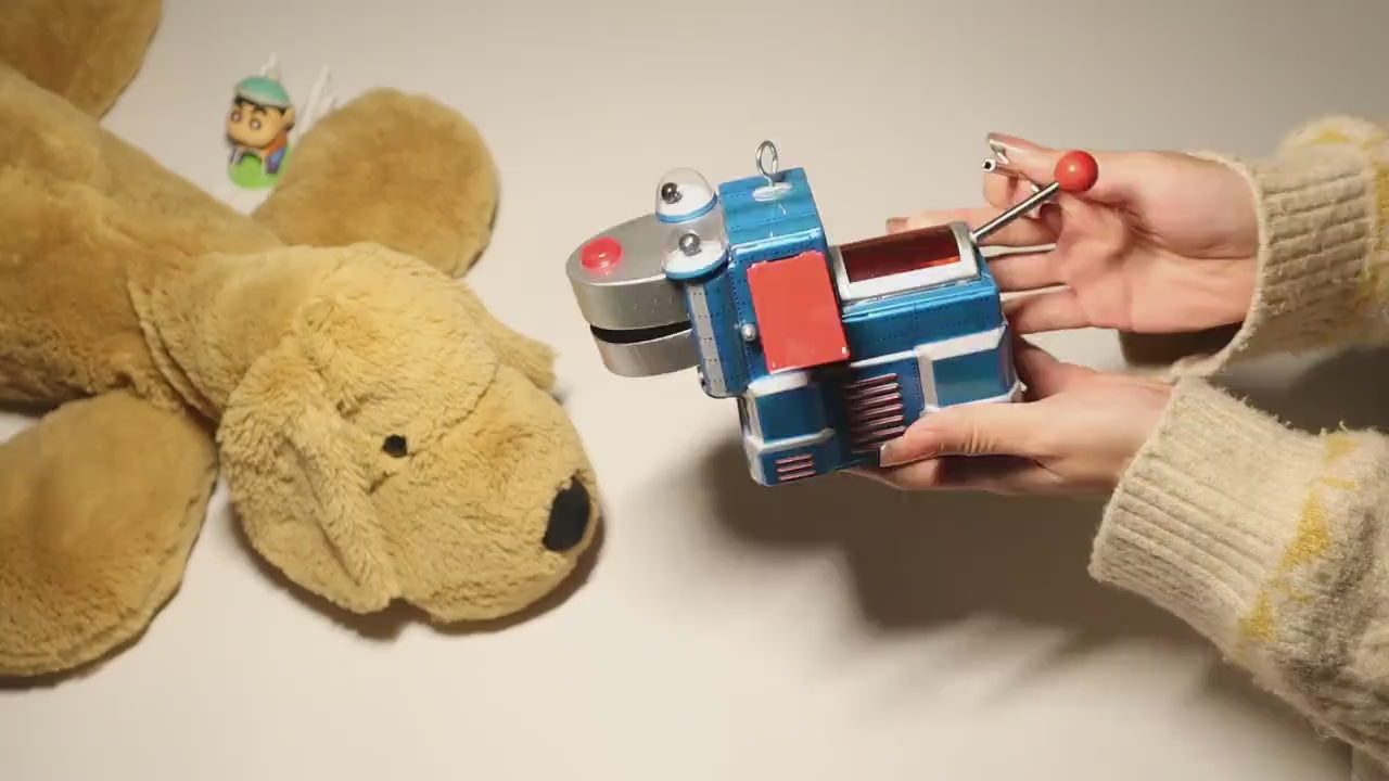 Vintage Tin Wind Up V2 Space Dog Retro Collectible Toy for Gift Giving