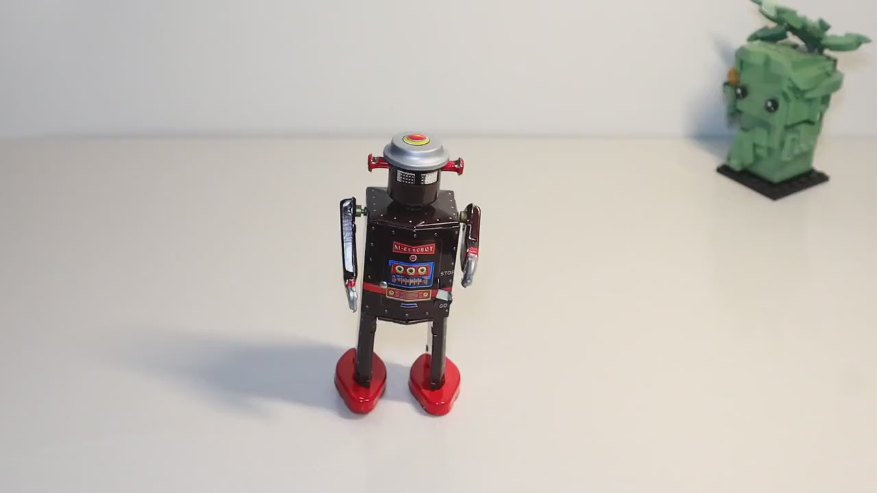 Vintage Collectible M-65 Robot Tin Wind Up Toy Perfect Gift for Holiday Season
