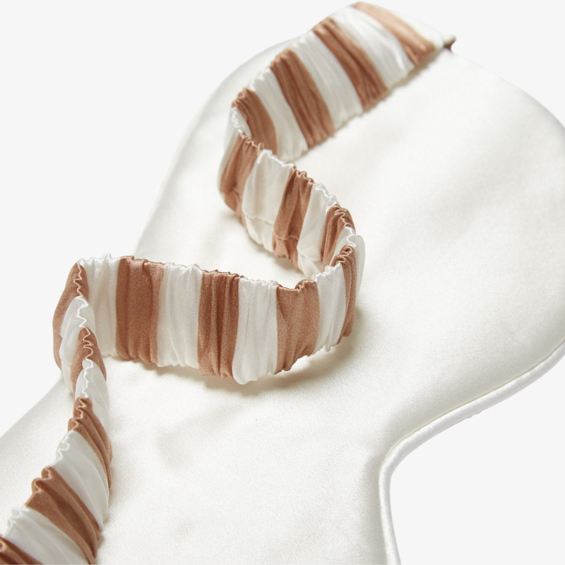 22 Momme 100% Mulberry Silk Printed Striped Sleep Mask