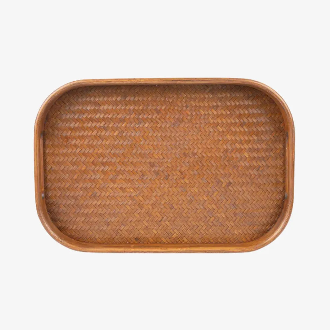 Handmade Bamboo Square Storage Tray