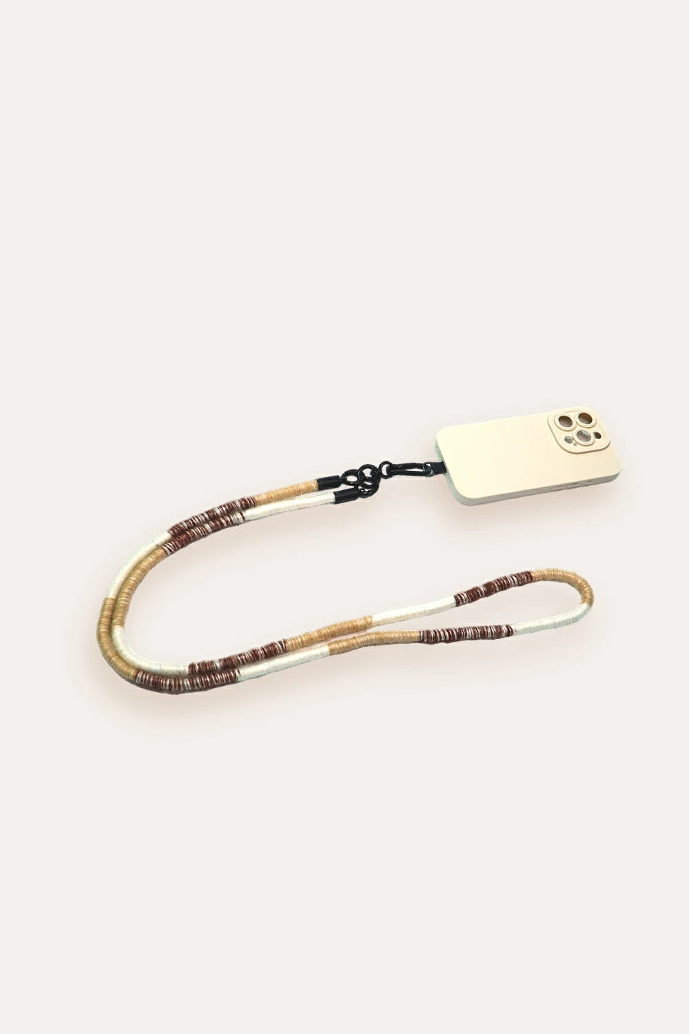 Handmade Coffee Tone Phone Lanyard