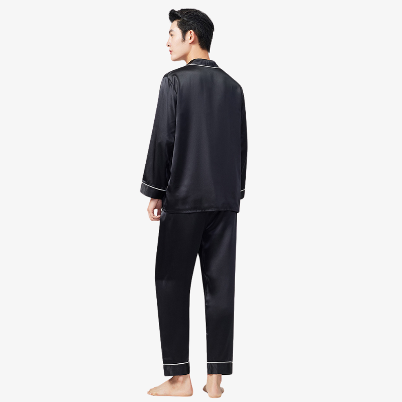 19 Momme 100% Mulberry Silk Men's Pajama Set
