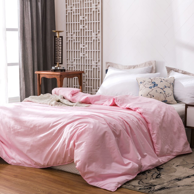 Pink 80s Cotton 100% Mulberry Silk Duvets