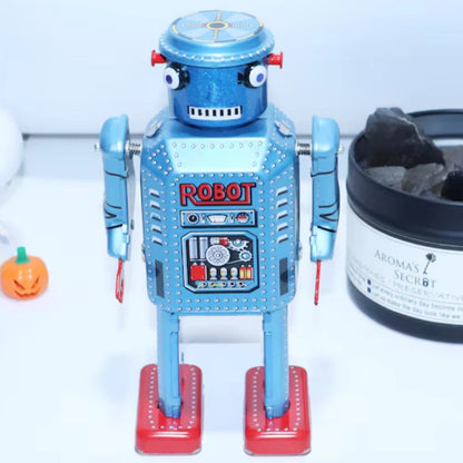 Vintage Style R-35 Robot Tin Wind Up Toy for Holiday and Birthday Gifts