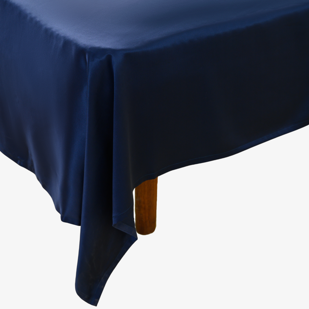 Royal Blue 19 Momme 100% Mulberry Silk Flat Sheet