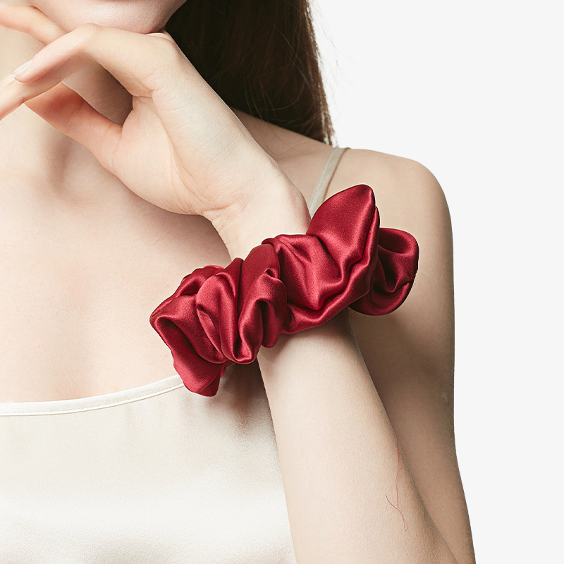 19 Momme 100% Mulberry Silk Hair Scrunchie – 5cm