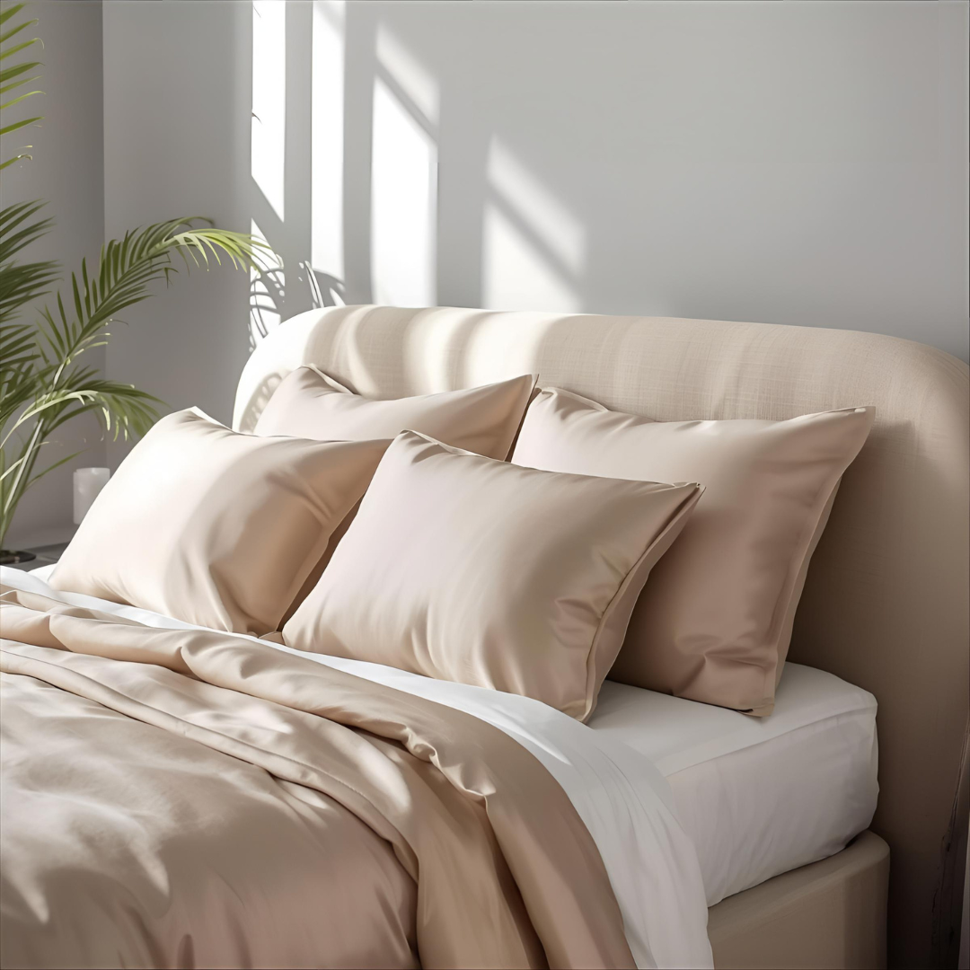 Beige 19 Momme 100% Mulberry Silk Pillowcase
