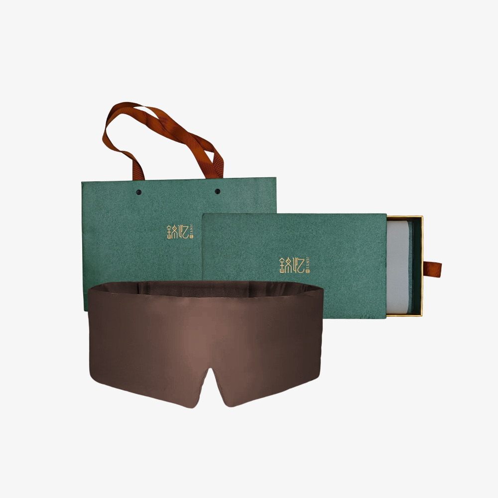 Brown Deep 100% Mulberry Silk Deep Sleep Mask