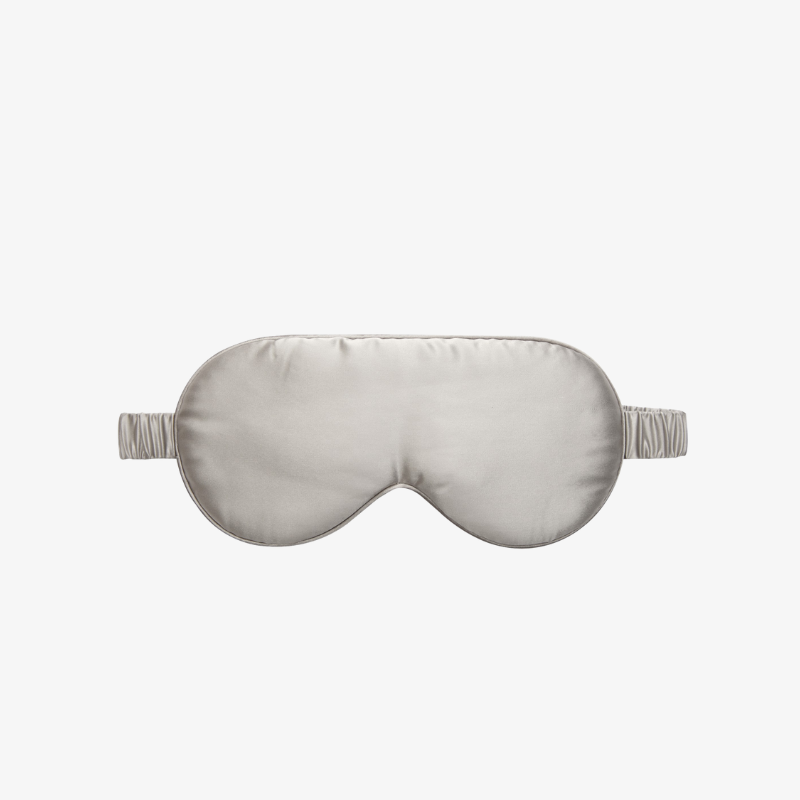 100% Mulberry Silk Sleep Mask - Silver