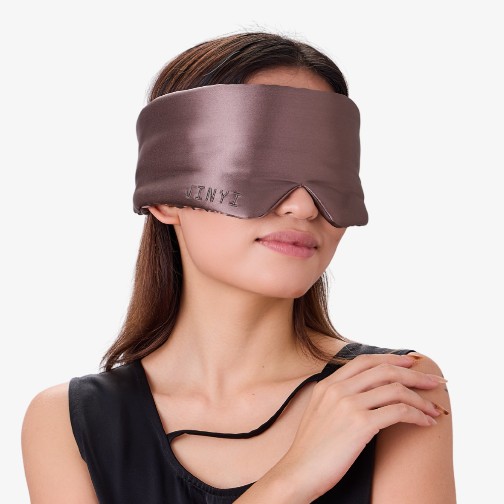 Brown Deep 100% Mulberry Silk Deep Sleep Mask