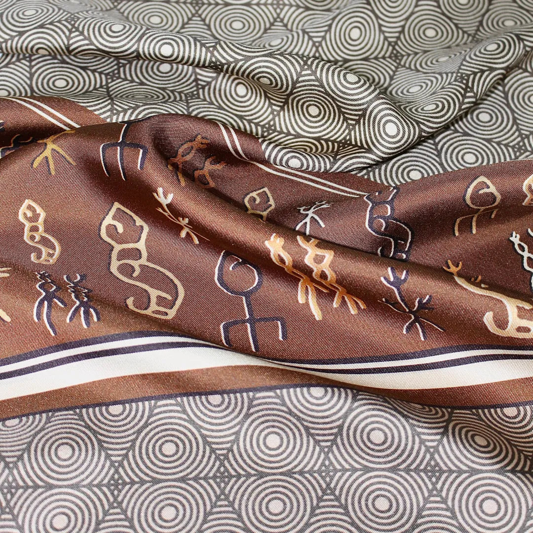 100% Mulberry Silk ‘Impression Silk’ Long Scarf
