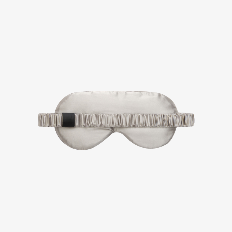 100% Mulberry Silk Sleep Mask - Silver