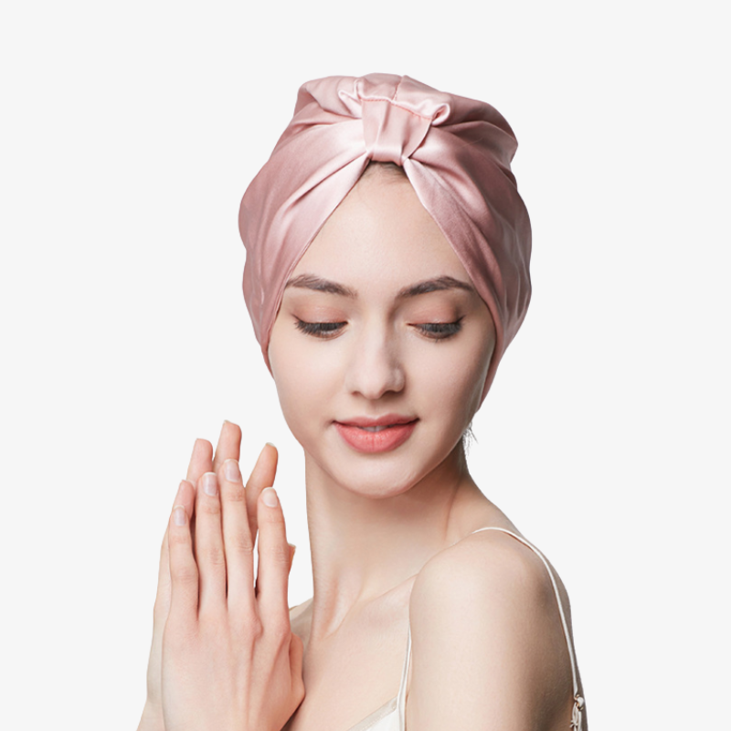 19 Momme 100% Mulberry Silk Sleep Cap – Double-Layer with Square Buckle