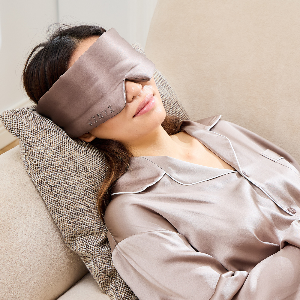 Brown Deep 100% Mulberry Silk Deep Sleep Mask