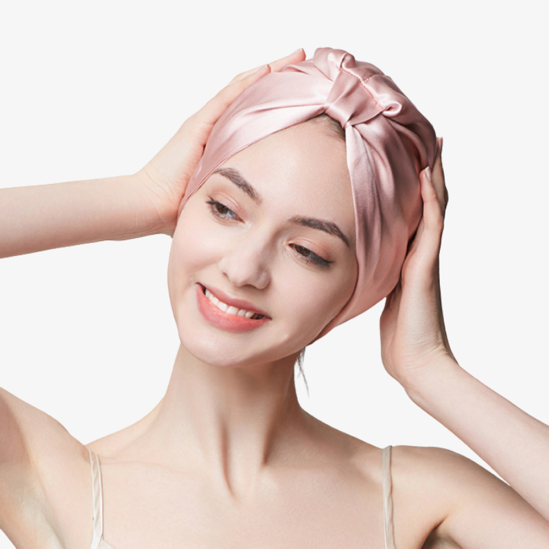 19 Momme 100% Mulberry Silk Sleep Cap – Double-Layer with Square Buckle