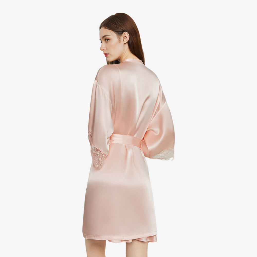 16 Momme 100% Mulberry Silk Camisole Nightgown 2-Piece Set