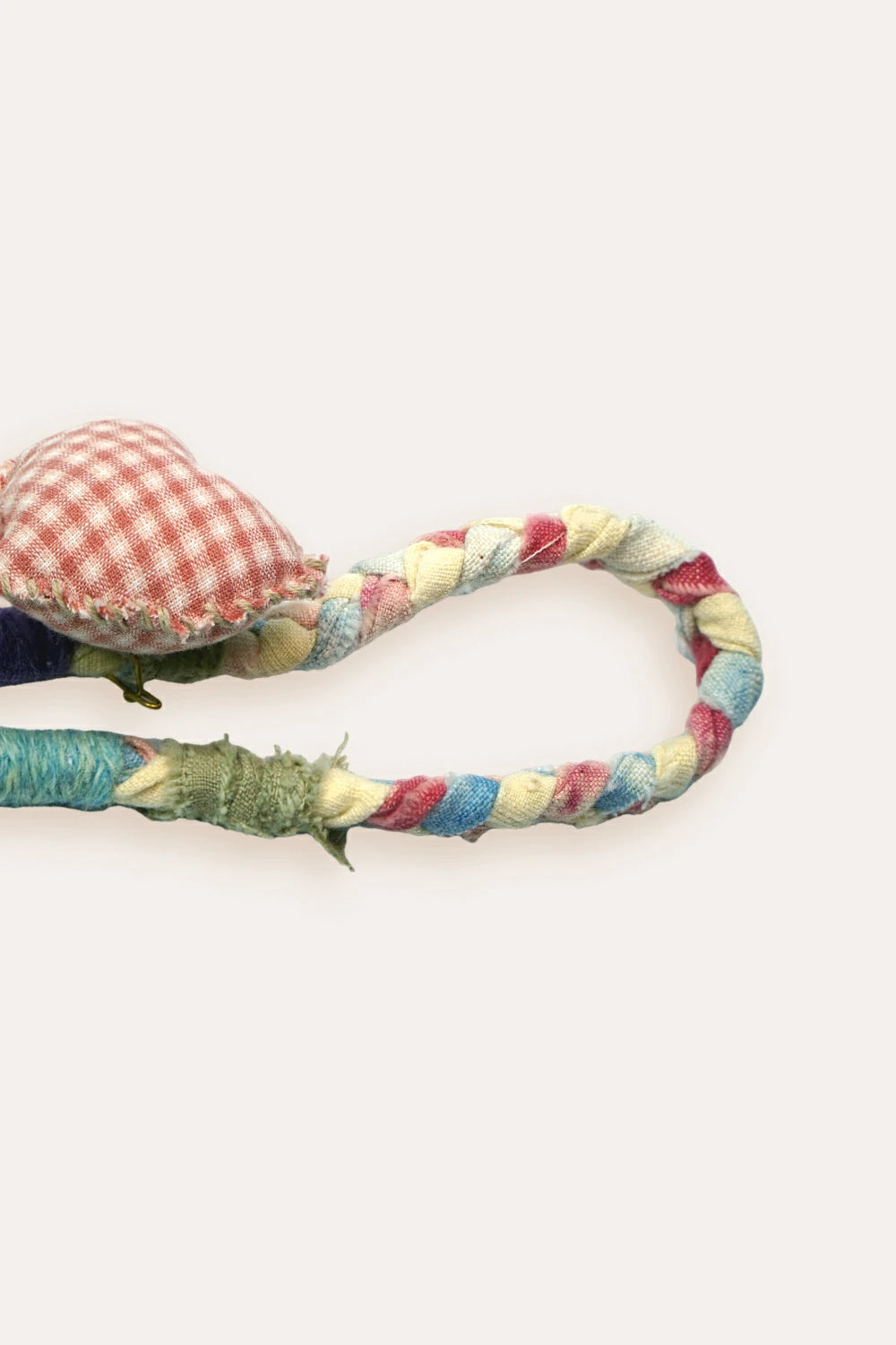 Handmade Gingham Heart Summer Short Phone Strap
