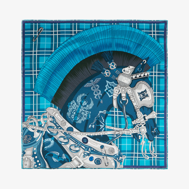 16 Momme 100% Mulberry Silk Printed Scarf