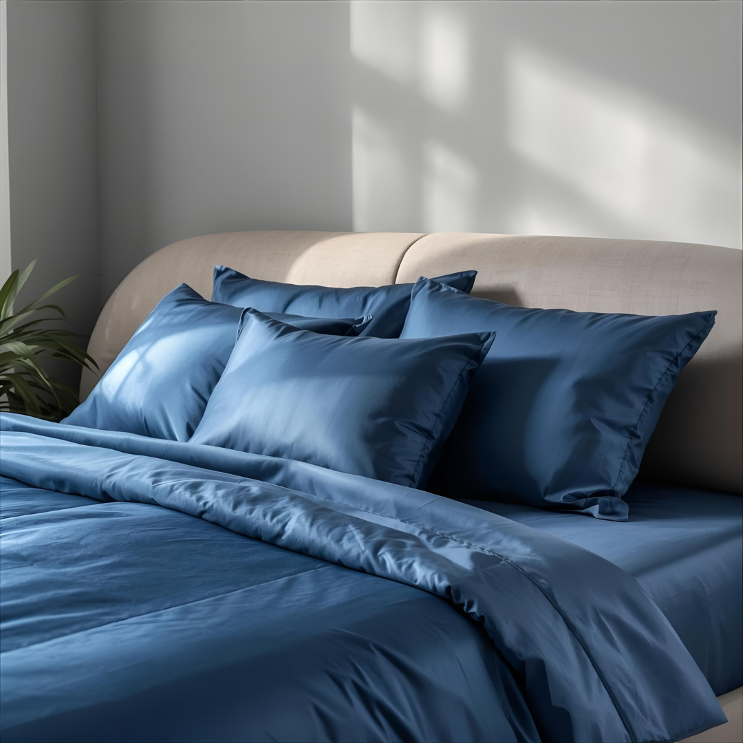 Blue 19 Momme 100% Mulberry Silk Pillowcase
