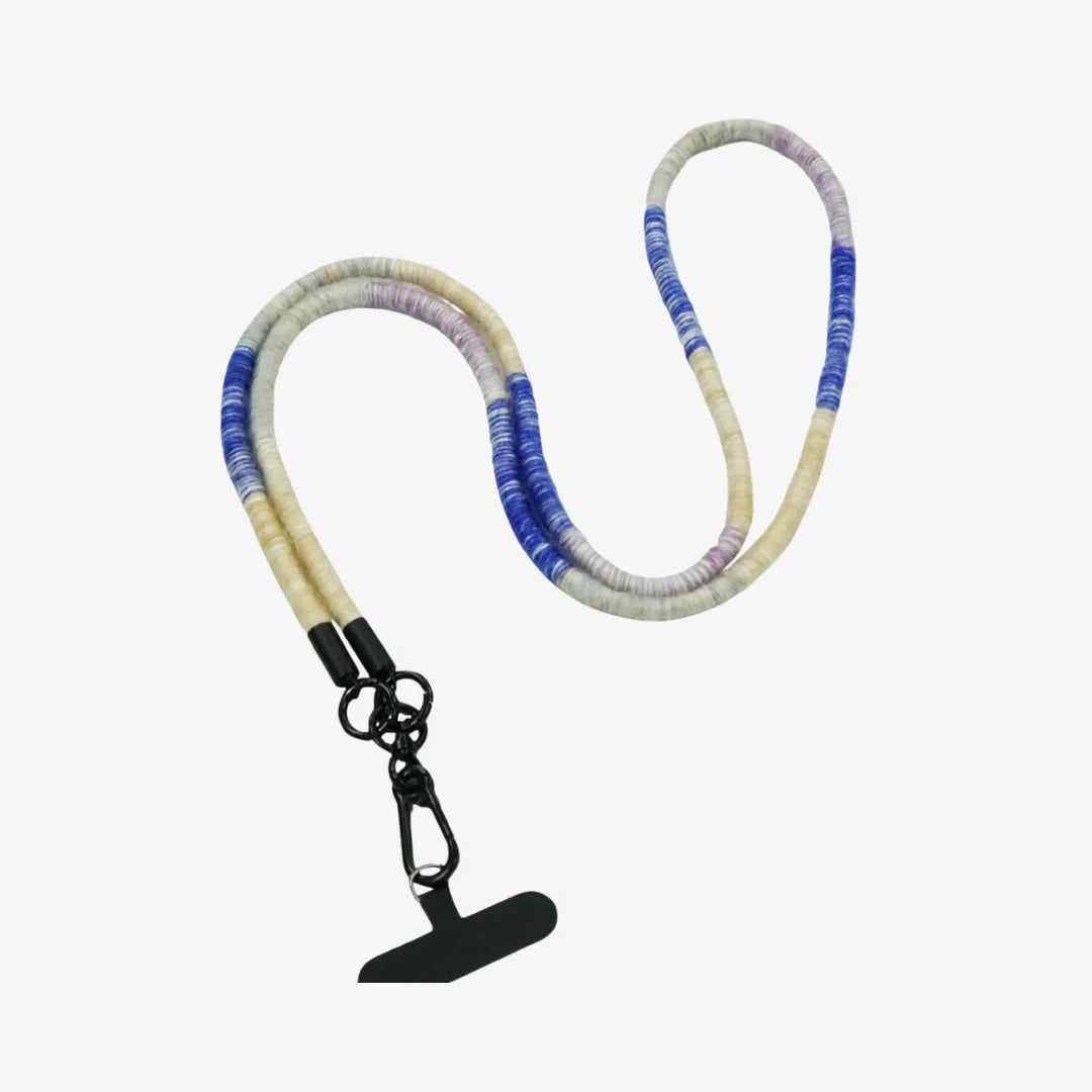 Blue and Purple Handmade Long Phone Strap