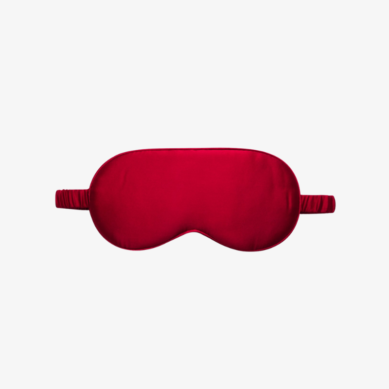 100% Mulberry Silk Sleep Mask - Red