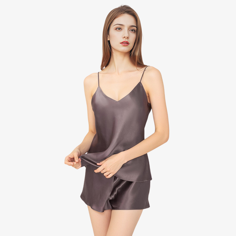 16 momme 100% mulberry silk summer camisole pajama set