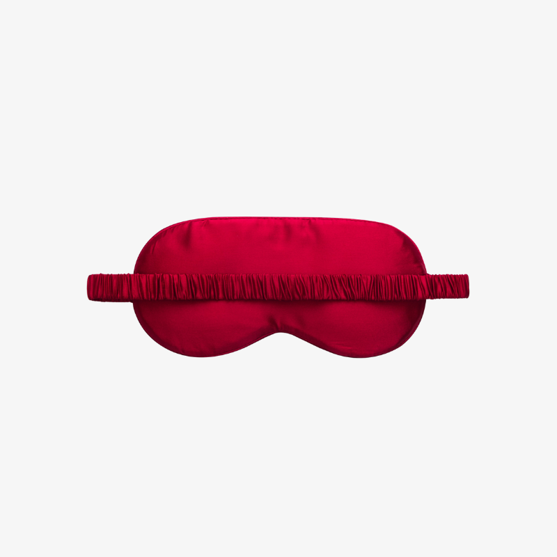 100% Mulberry Silk Sleep Mask - Red