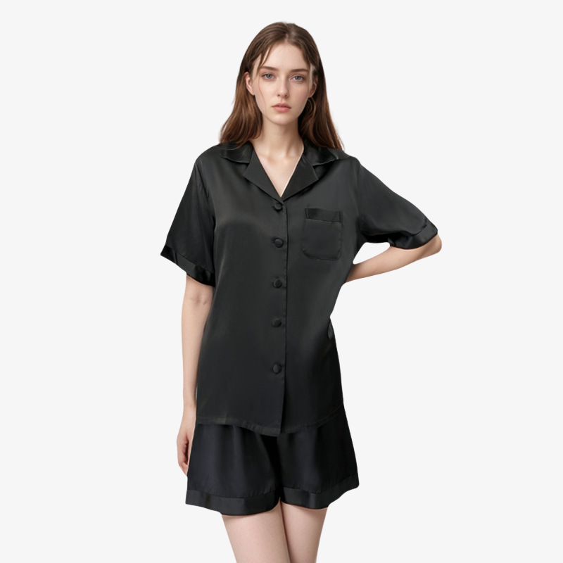 19 Momme 100% Mulberry Summer Silk Pajama Set (Without Piping)