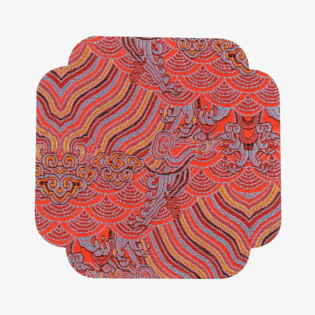 Chinese Style Double-Sided Brocade Coaster
