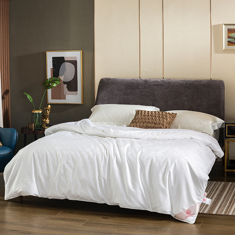 White 80s Cotton 100% Mulberry Silk Duvets