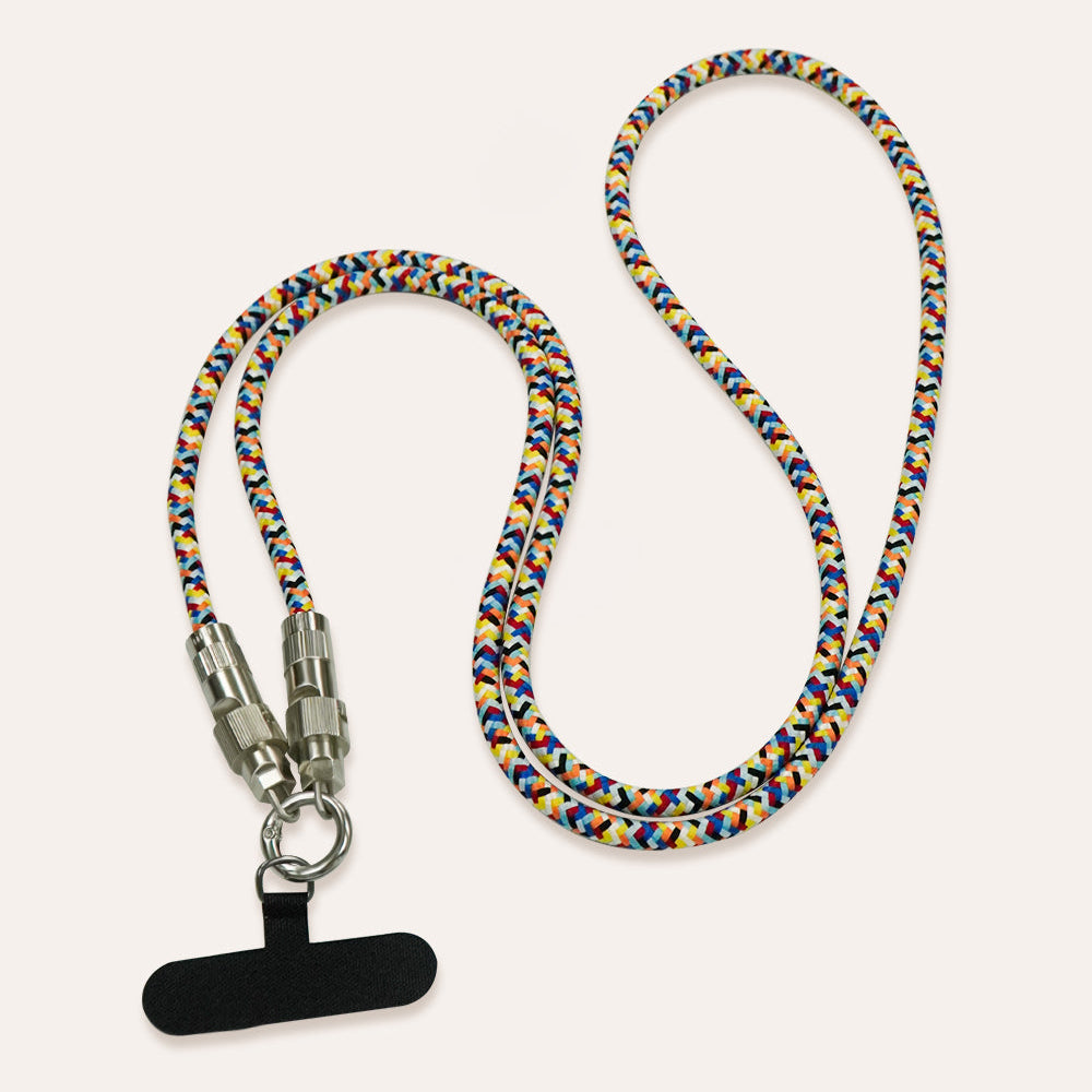 Colorful Phone Lanyard with Built In 100W Charging Cable