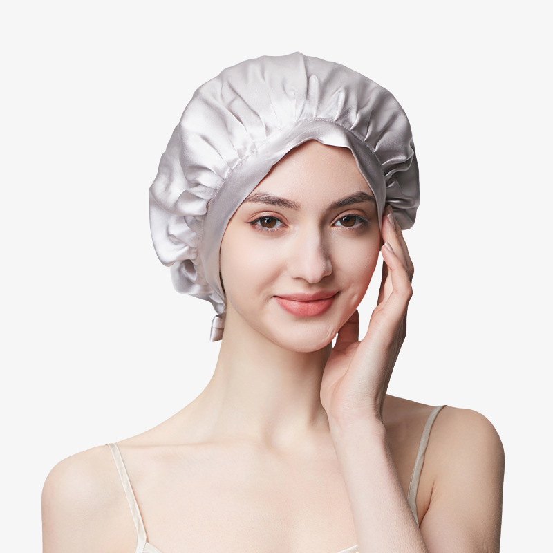 19 Momme 100% Mulberry Silk Sleep Cap – Tie Closure