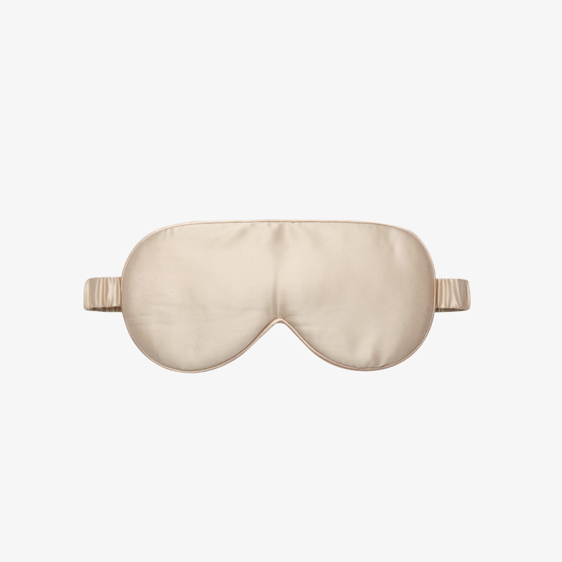 100% Mulberry Silk Sleep Mask - Champagne