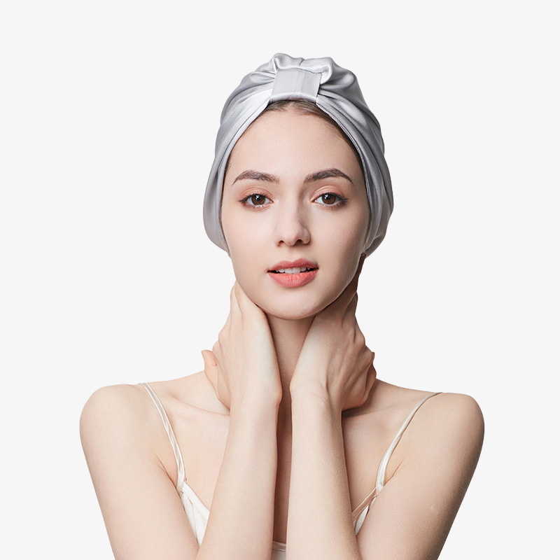 19 Momme 100% Mulberry Silk Sleep Cap – Double-Layer with Square Buckle