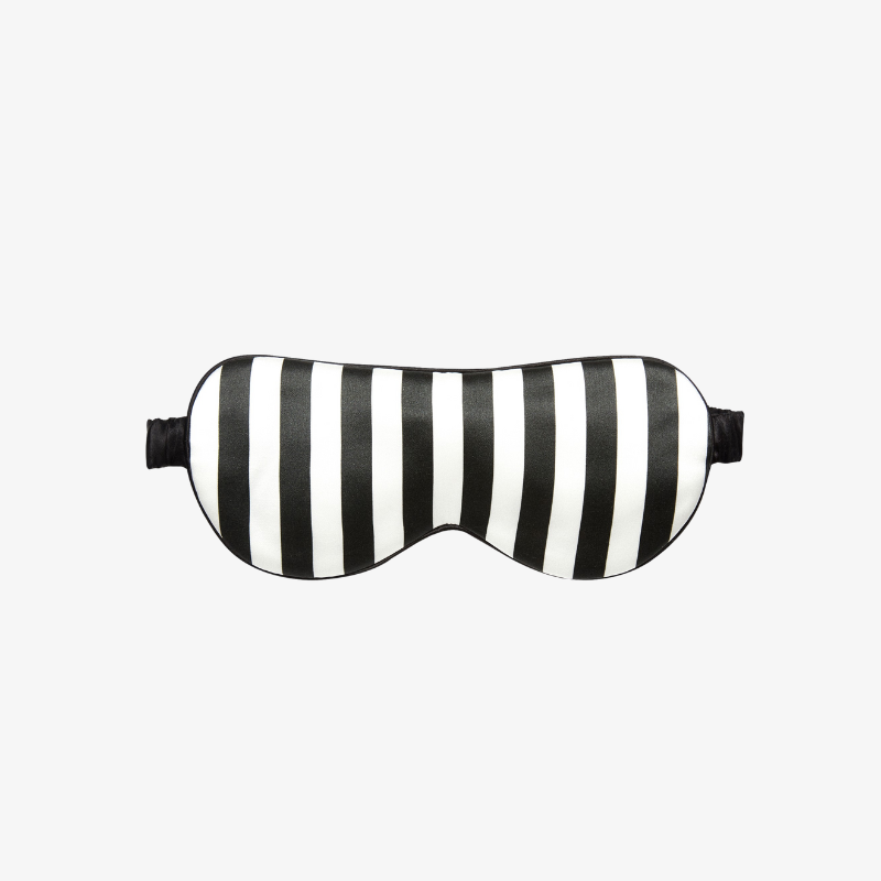 22 Momme 100% Mulberry Silk Printed Striped Sleep Mask