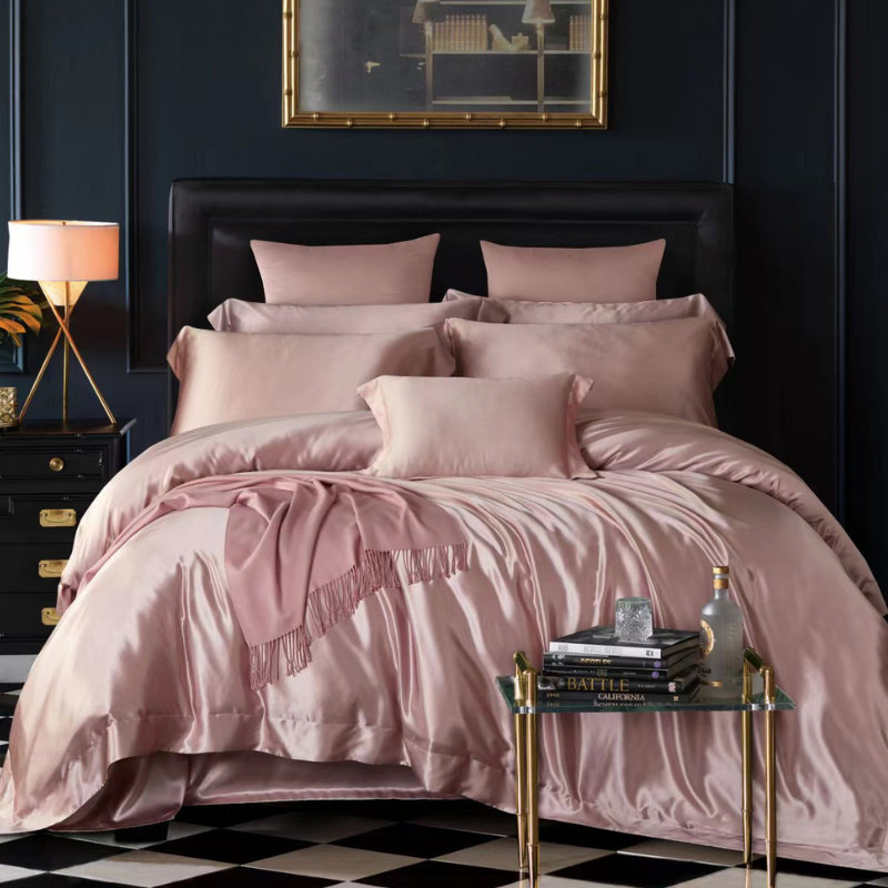 19 Momme 100% Mulberry Silk Dusty Pink Bedding Set