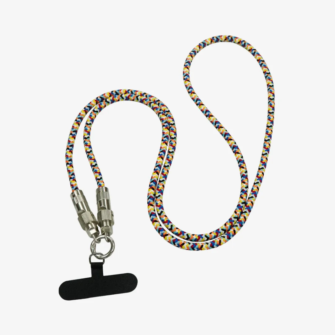 Colorful Phone Lanyard with Built In 100W Charging Cable