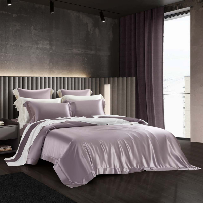 19 Momme 100% Mulberry Silk Lavender Bedding Set