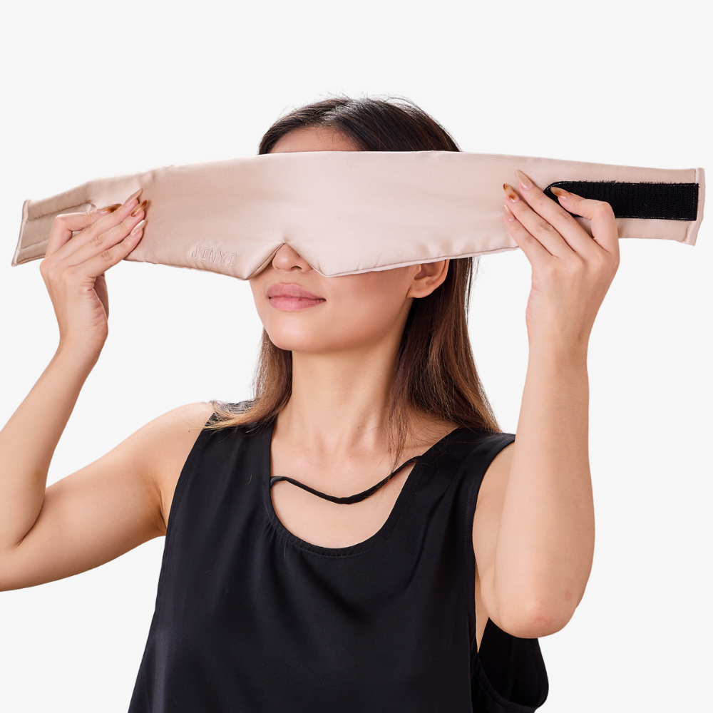Champagne 100% Mulberry Silk Deep Sleep Mask