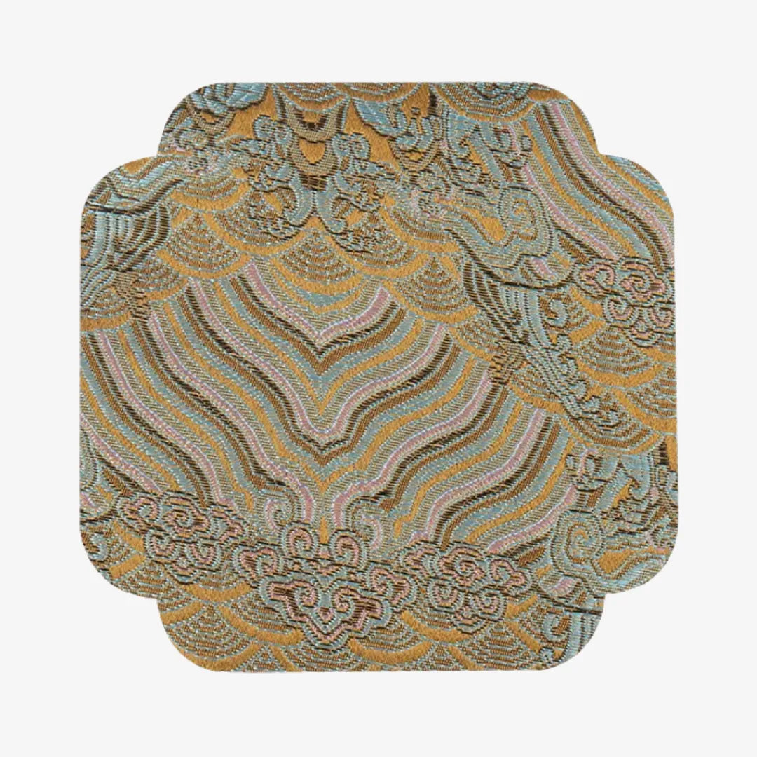 Chinese Style Double-Sided Brocade Coaster