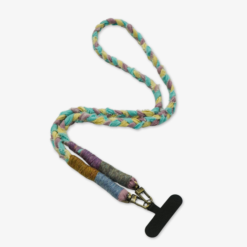 Purple Yellow Phone Strap DIY Craft Kit Set