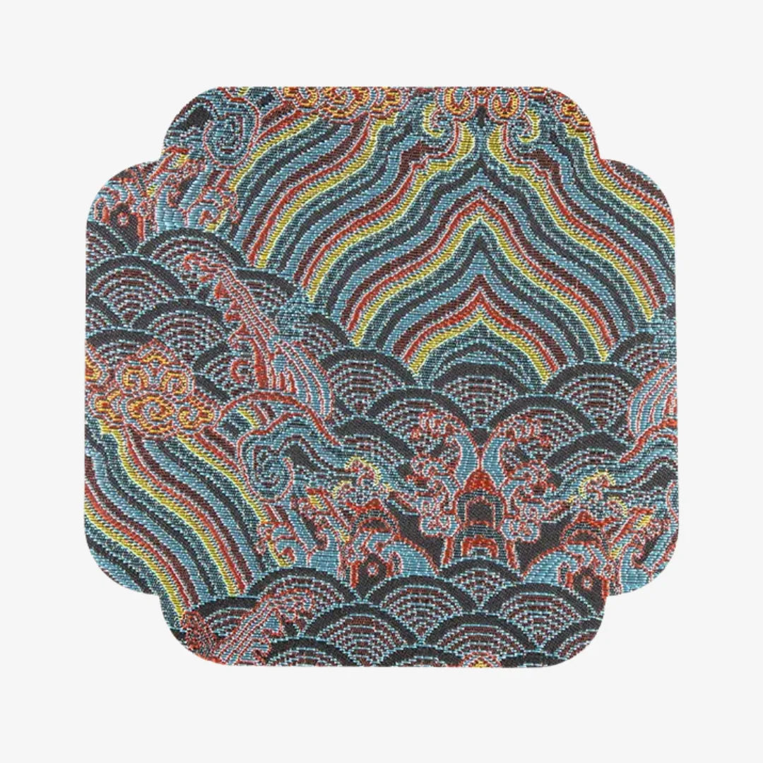 Chinese Style Double-Sided Brocade Coaster