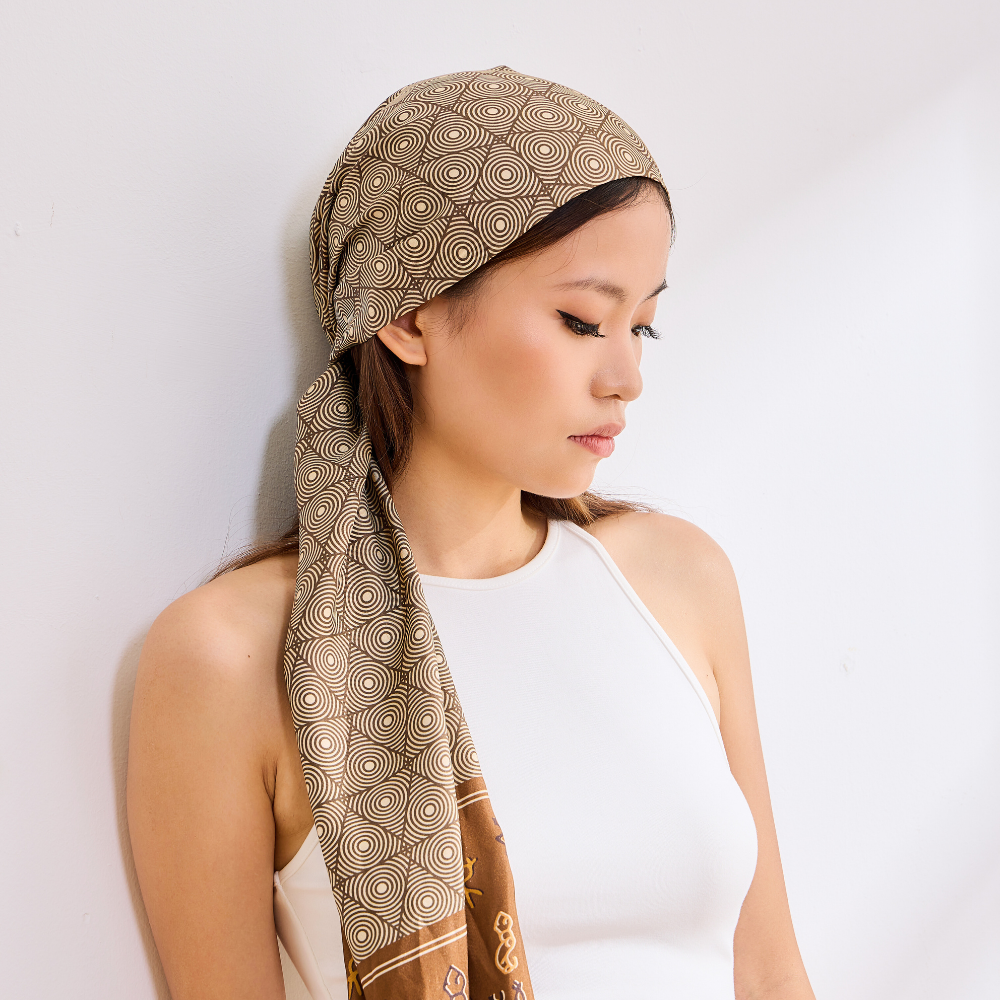 100% Mulberry Silk ‘Impression Silk’ Long Scarf