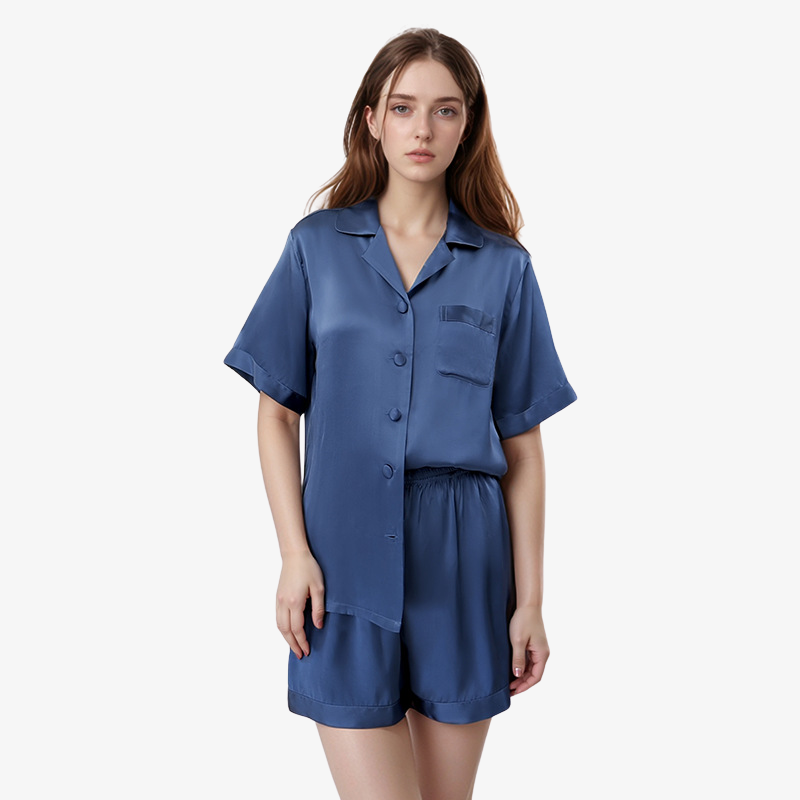 19 Momme 100% Mulberry Summer Silk Pajama Set (Without Piping)