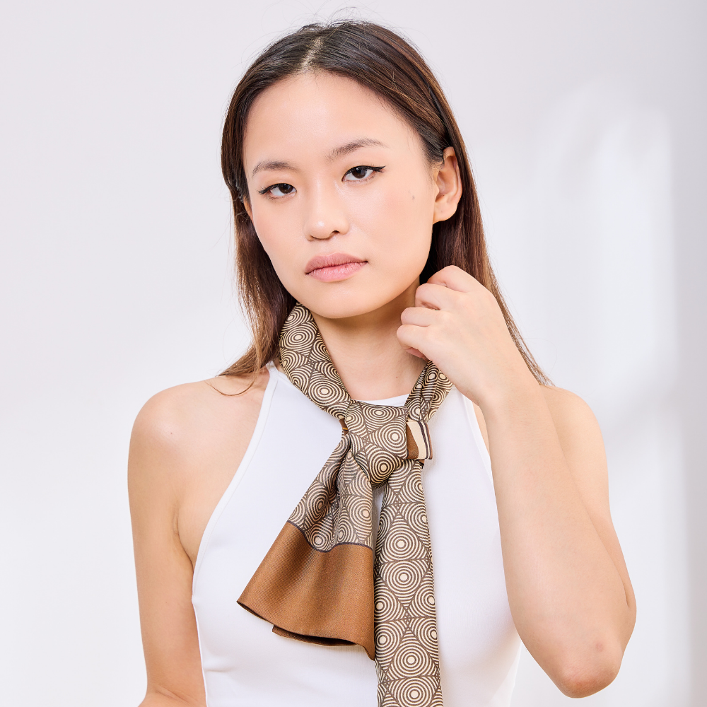 100% Mulberry Silk ‘Impression Silk’ Long Scarf