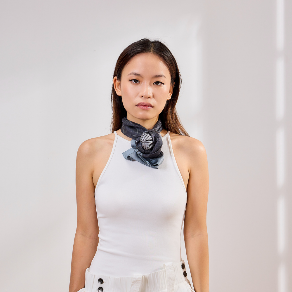 100% Mulberry Silk ‘Silken Harmony’ Long Scarf