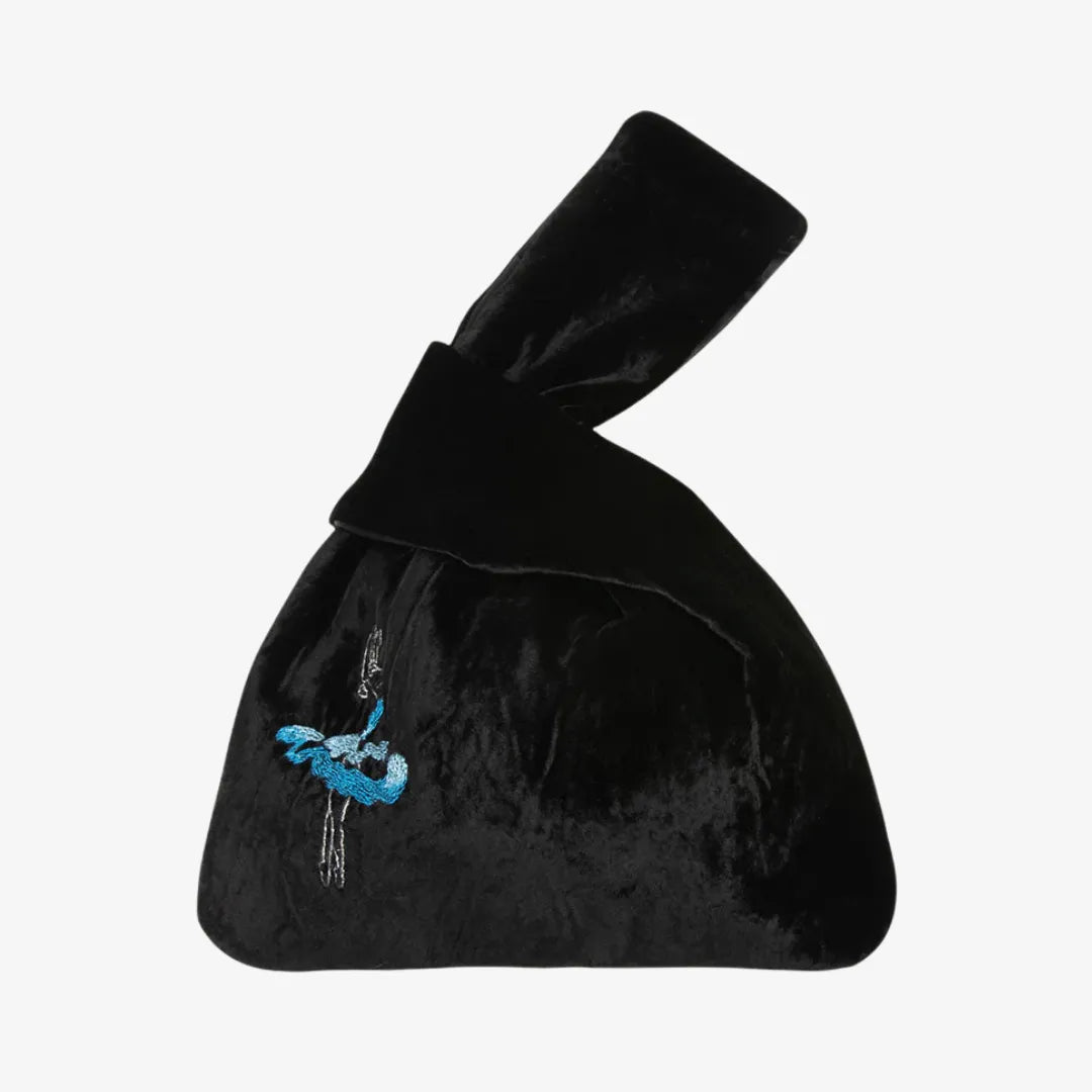 Velvet Silk Suzhou Embroidery Bag- Flower Language Life Series