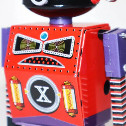 Vintage Dark Templar Robot Tin Wind Up Toy Retro Collectible Holiday Gift